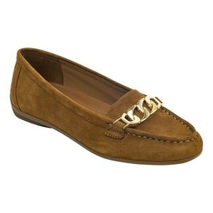 SOLD Easy Spirit Brown Antiria Suede Loafers 7W